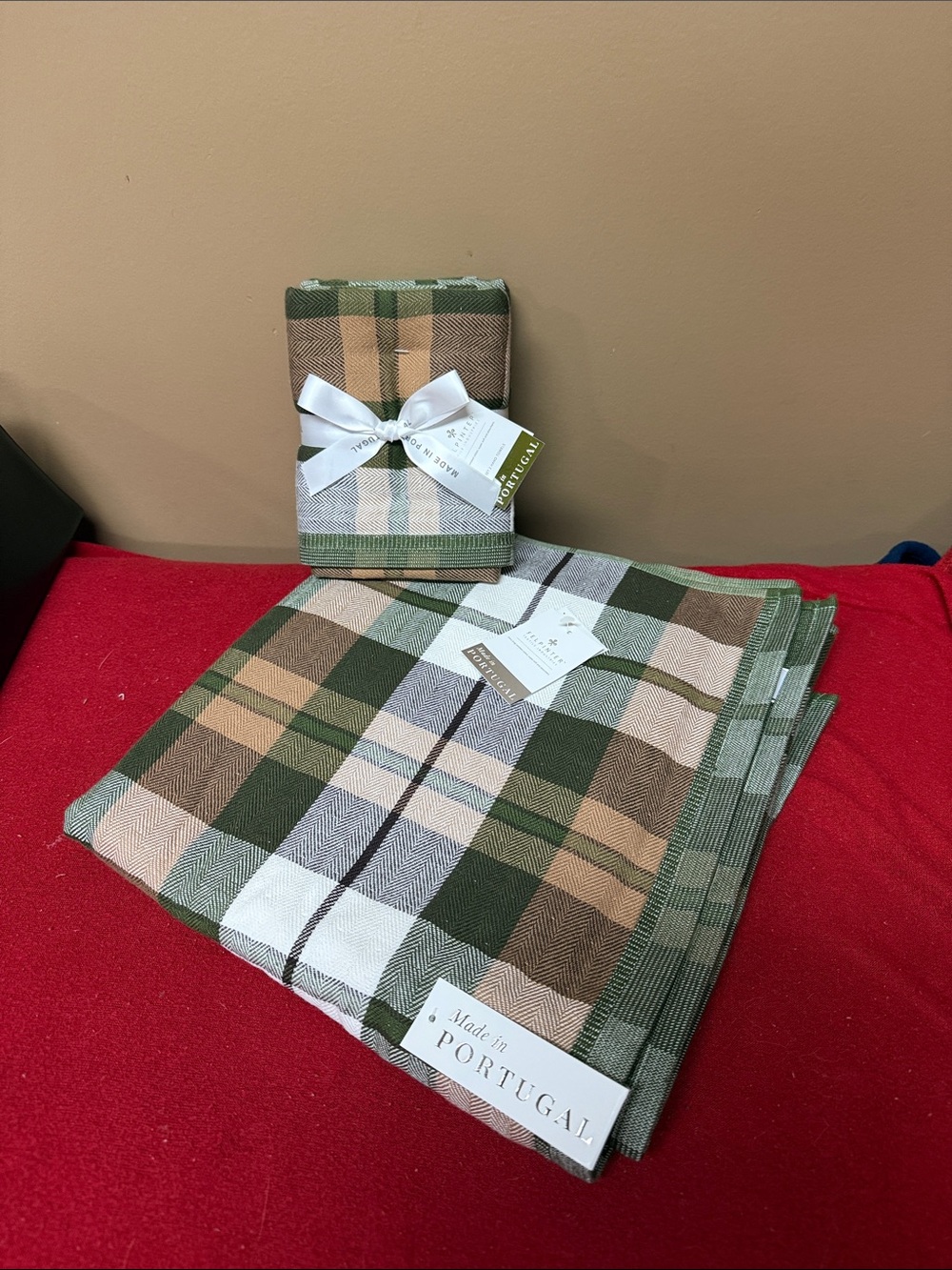 Felpinter 3 Pc Set:1 Bath 2 Hand Towels X-long Combed Cotton Portugal Made NWT